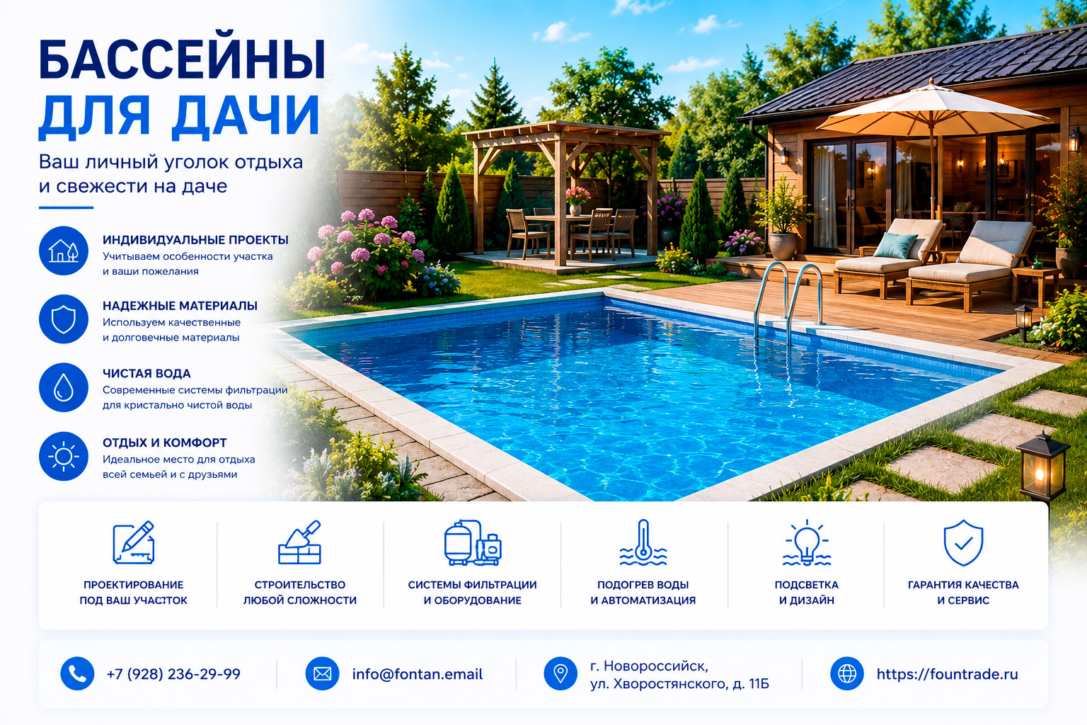 Бассейны для дачи 2 Бассейны для дачи