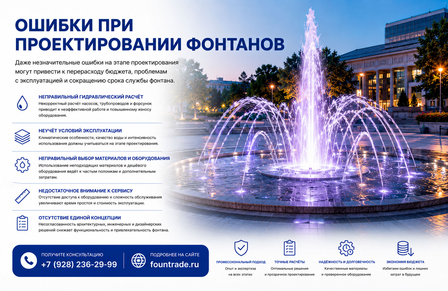 Ошибки при проектировании фонтанов 1 Ошибки при проектировании фонтанов