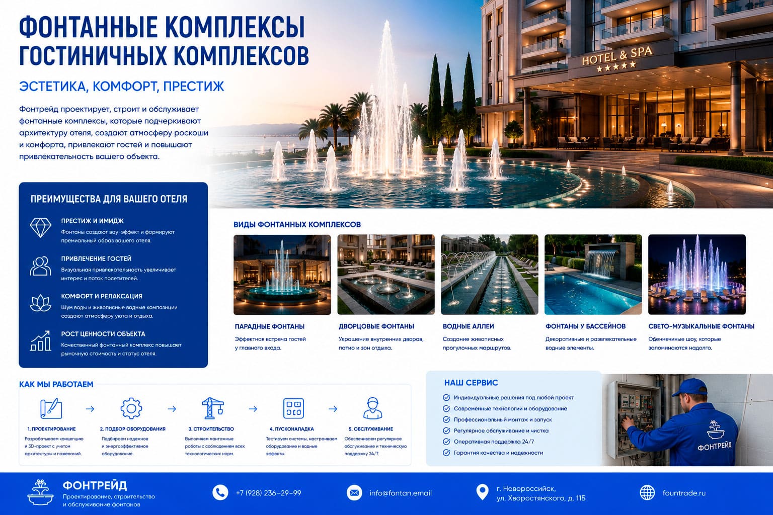 Фонтанные комплесы гостиничных комплексов 1 Фонтанные комплесы гостиничных комплексов