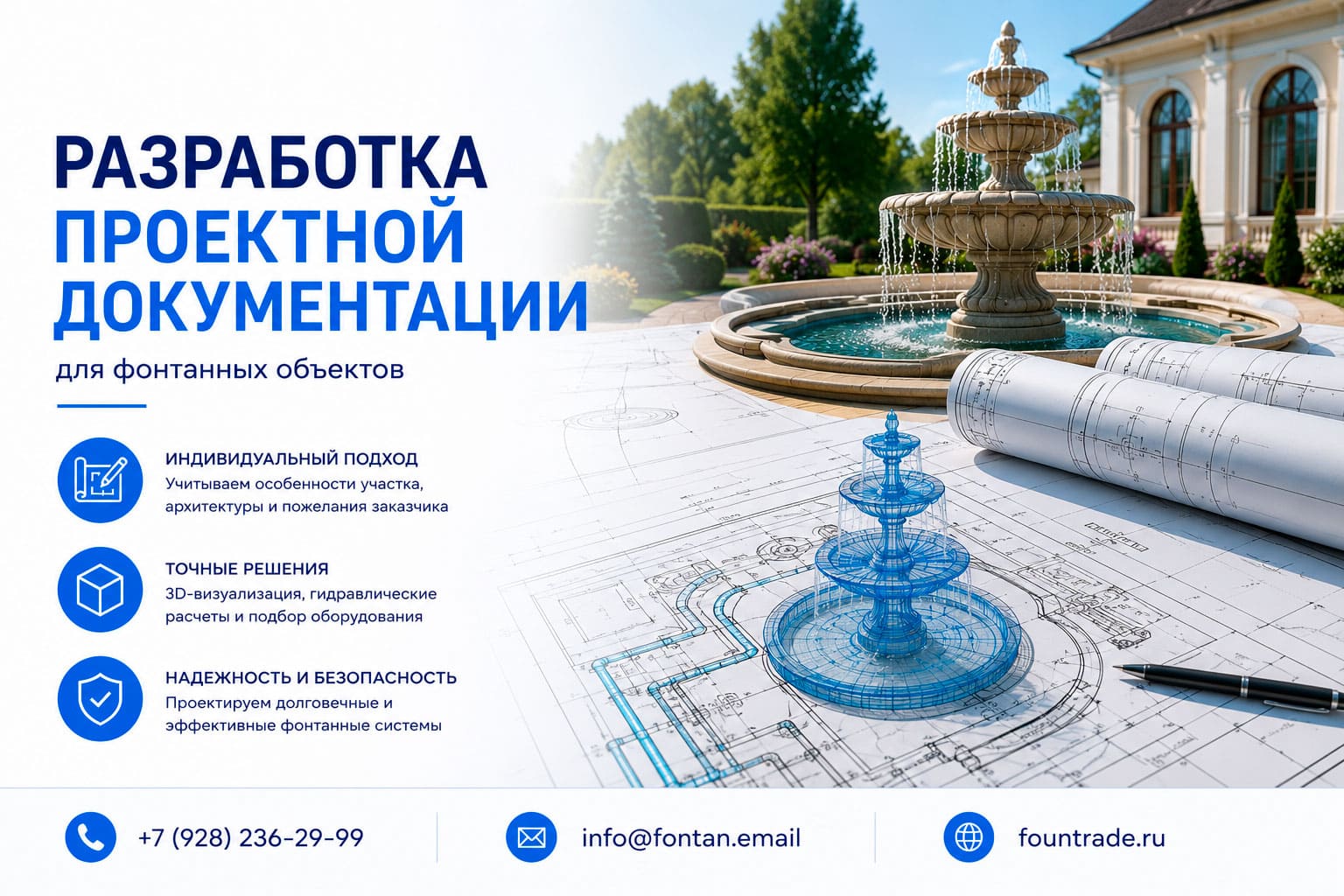 Разработка проектной документации для фонтанных объектов 5 Разработка проектной документации для фонтанных объектов