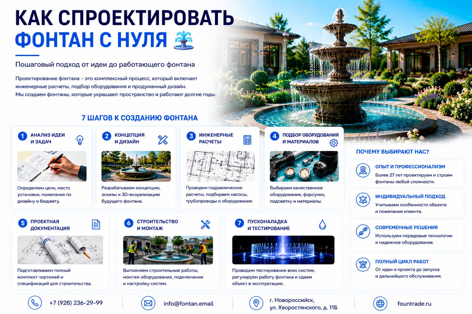 Как спроектировать фонтан с нуля 1 Как спроектировать фонтан с нуля