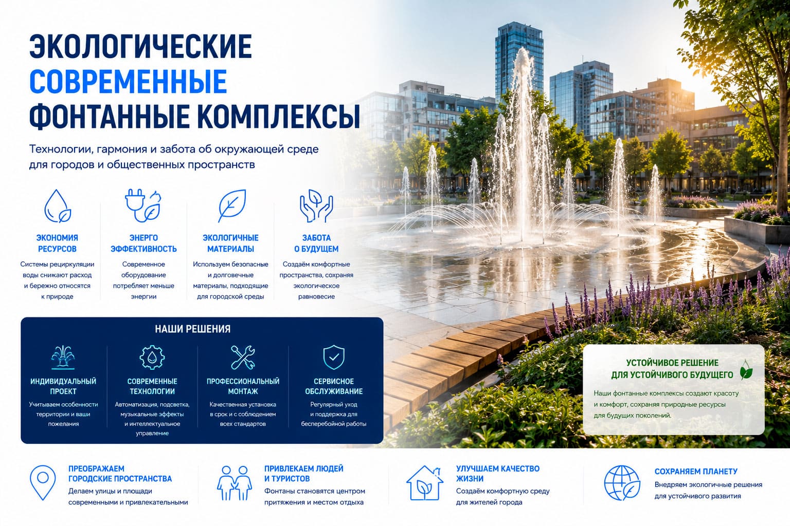 Экологические современные фонтанные комплексы 1 Экологические современные фонтанные комплексы
