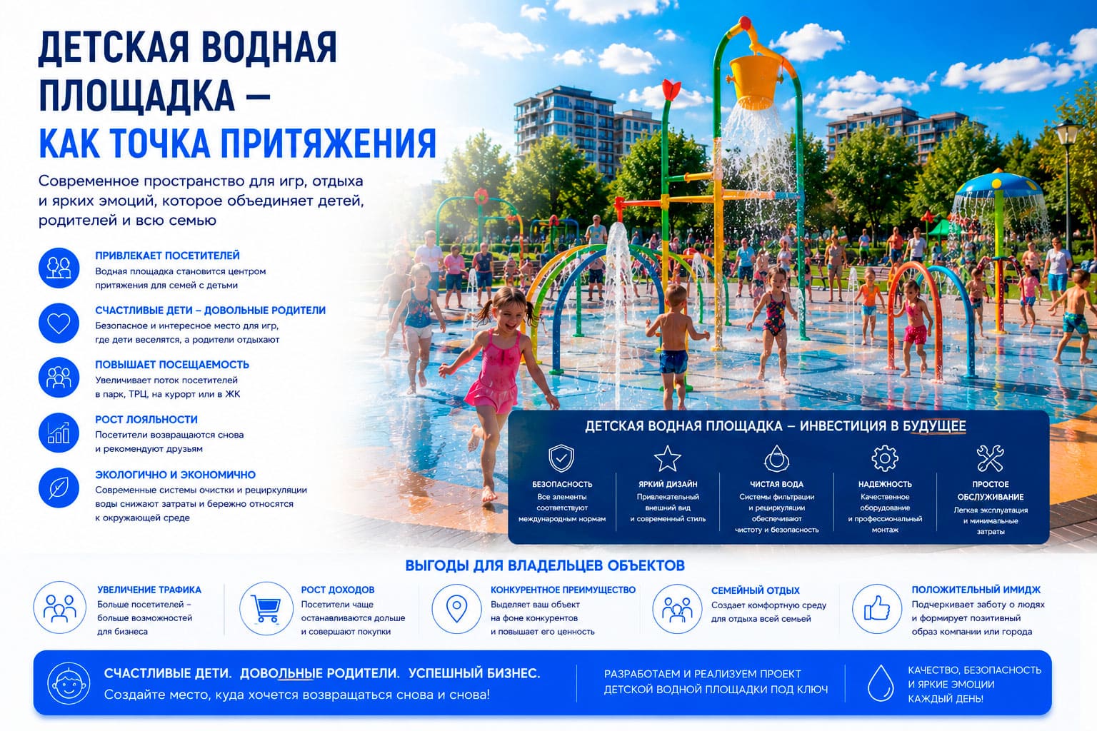 Детская водная площадка как точка притяжения 2 Детская водная площадка как точка притяжения