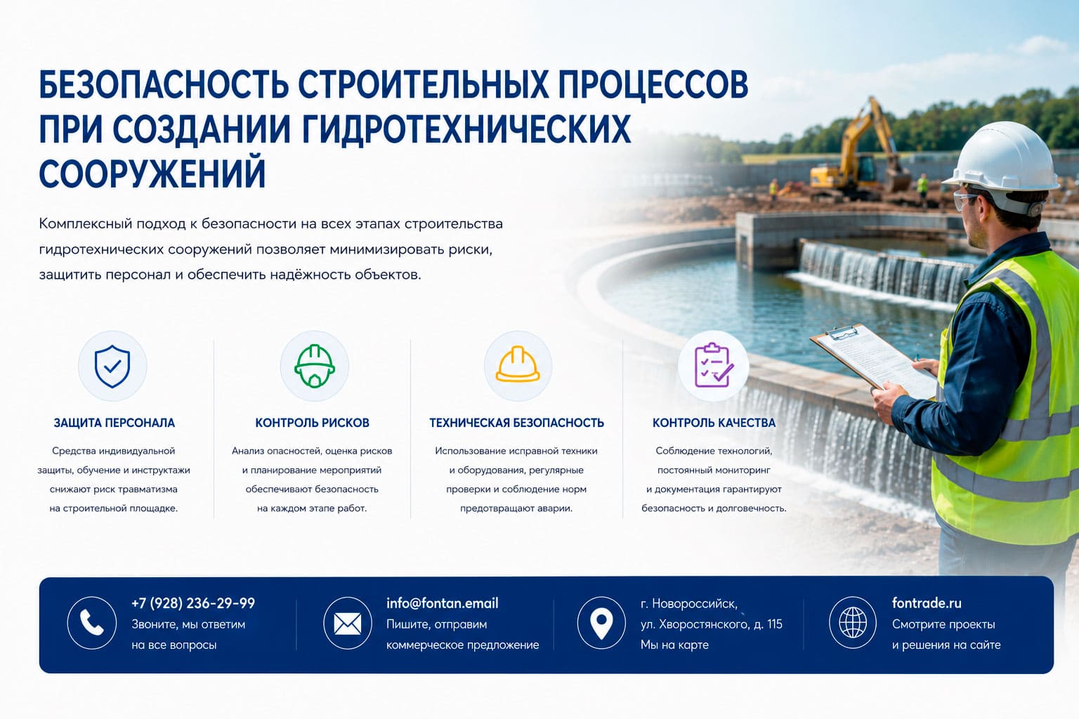 Безопасность строительных процессов при создании гидротехнических сооружений 2 Безопасность строительных процессов при создании гидротехнических сооружений