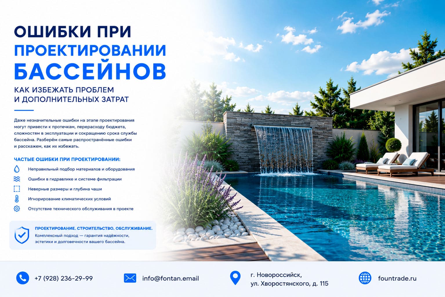 Ошибки при проектировании бассейнов 2 Ошибки при проектировании бассейнов