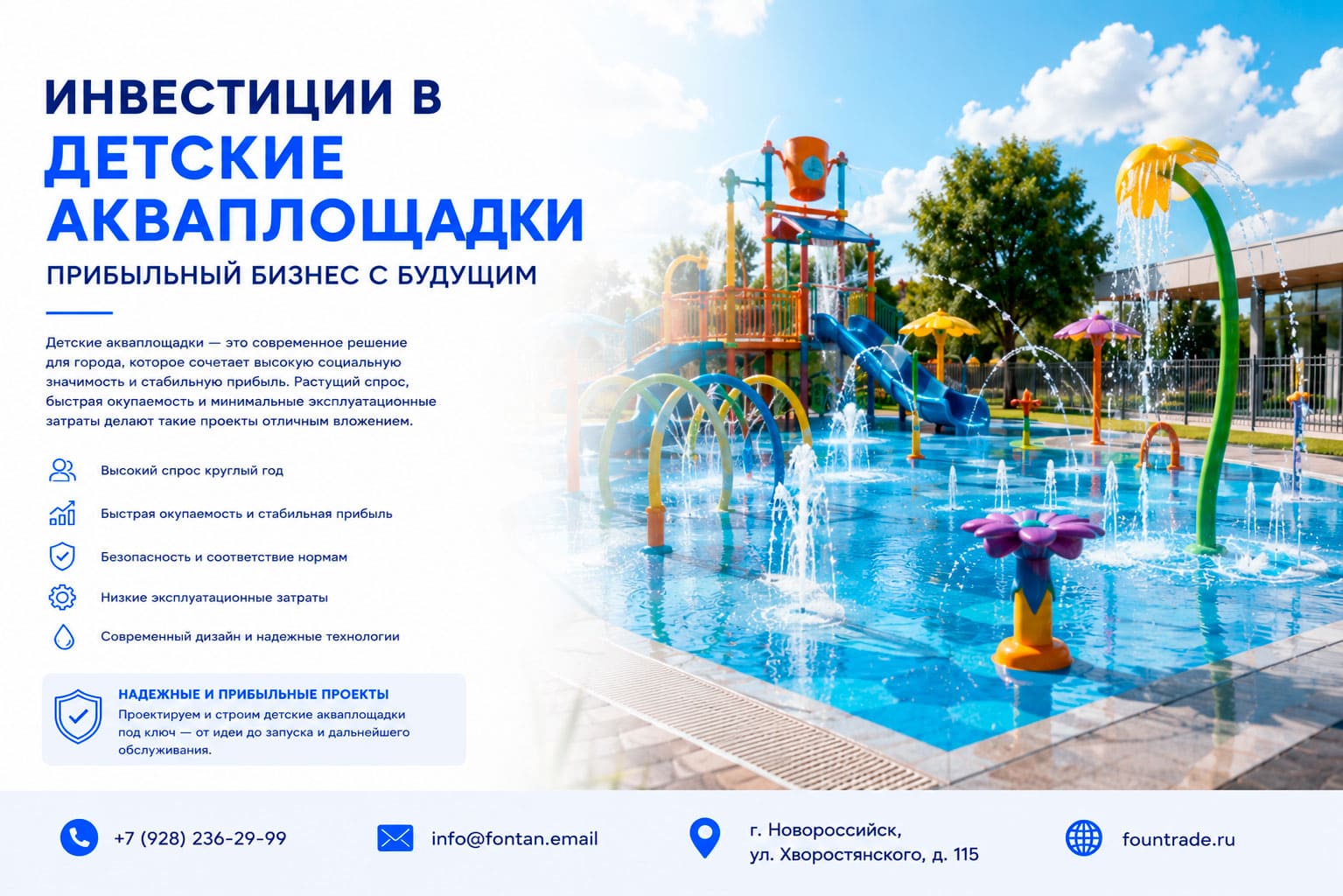 Инвестиции в детские акваплощадки 4 Инвестиции в детские акваплощадки