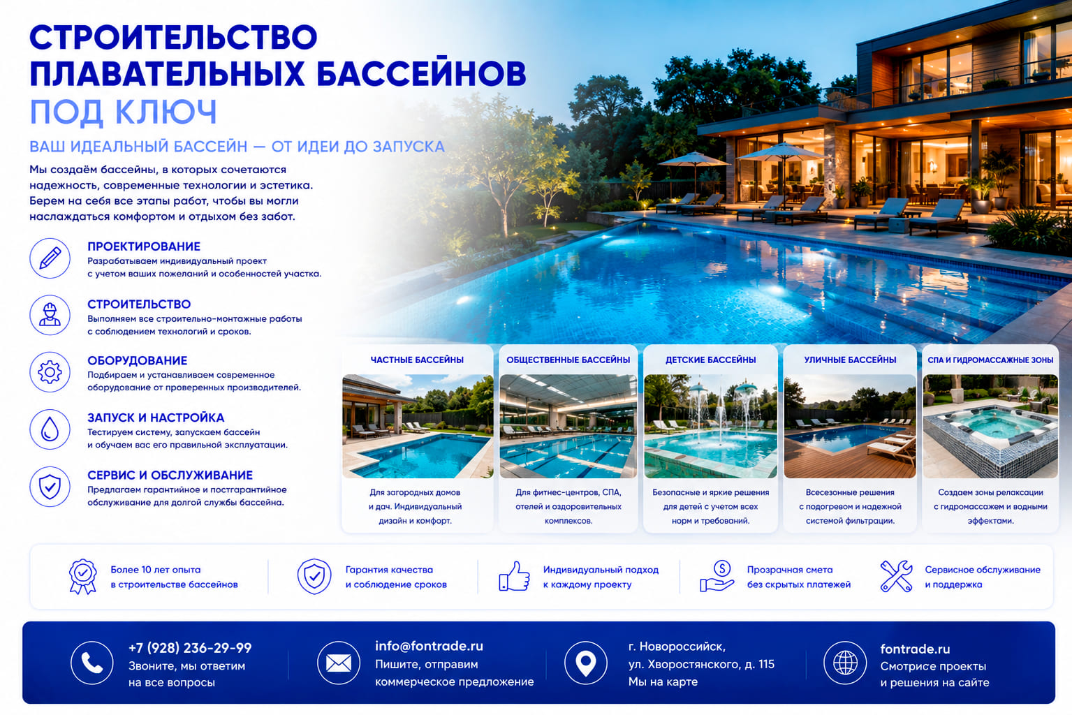 Строительство плавательных бассейнов под ключ 7 Строительство плавательных бассейнов под ключ