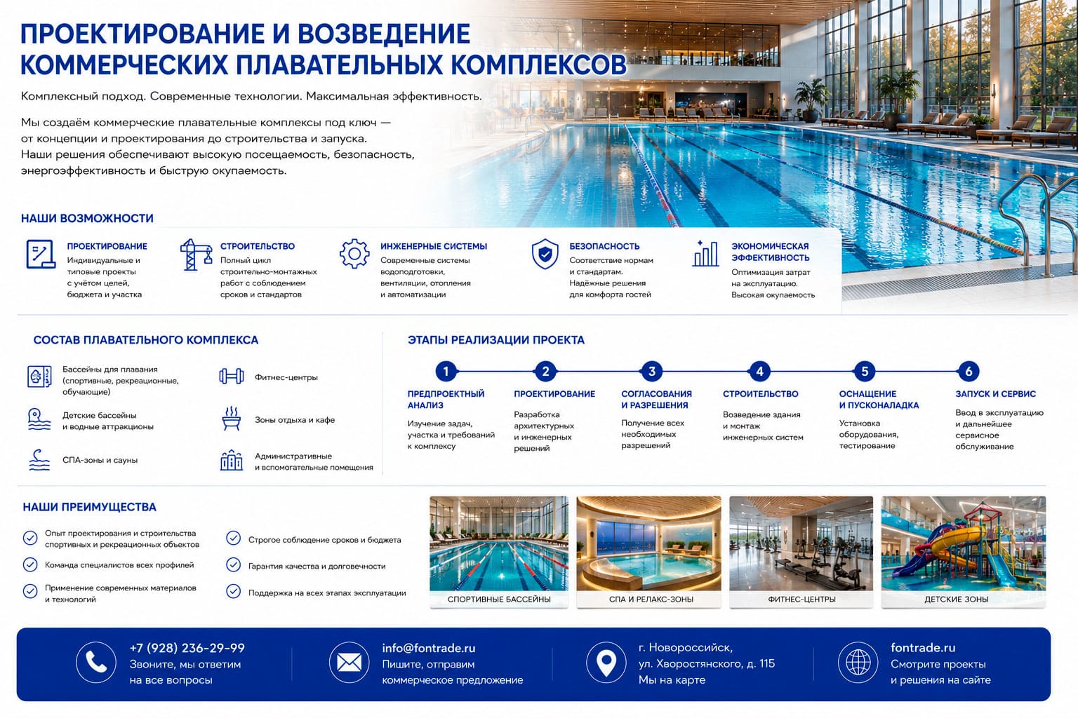 Проектирование и возведение коммерческих плавательных комплексов 4 Проектирование и возведение коммерческих плавательных комплексов