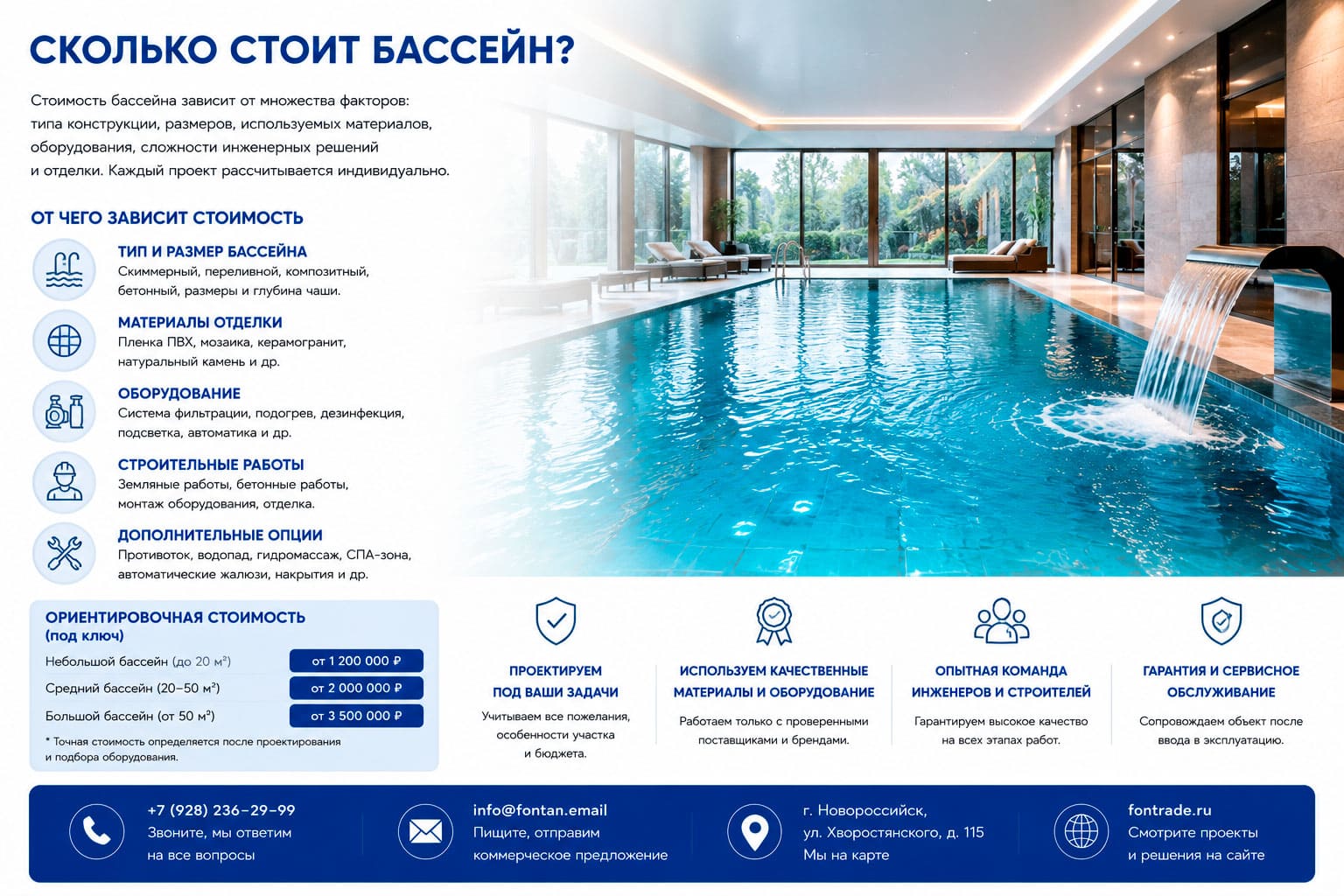 Сколько стоит бассейн 2 Сколько стоит бассейн