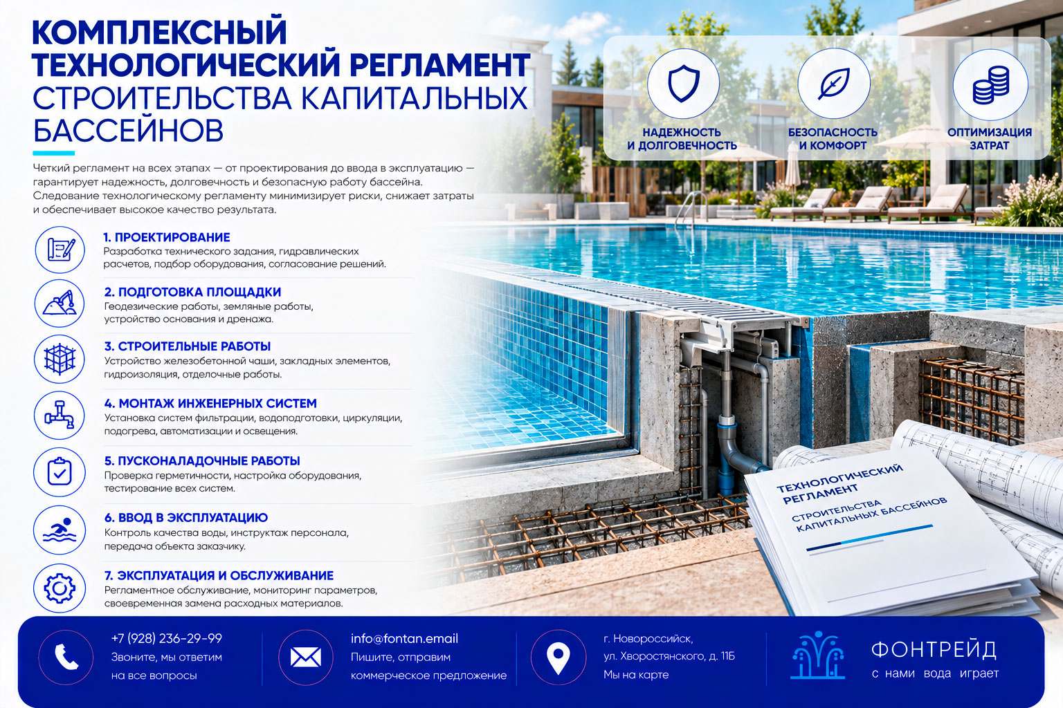 Комплексный технологический регламент строительства капитальных бассейнов 2 Комплексный технологический регламент строительства капитальных бассейнов
