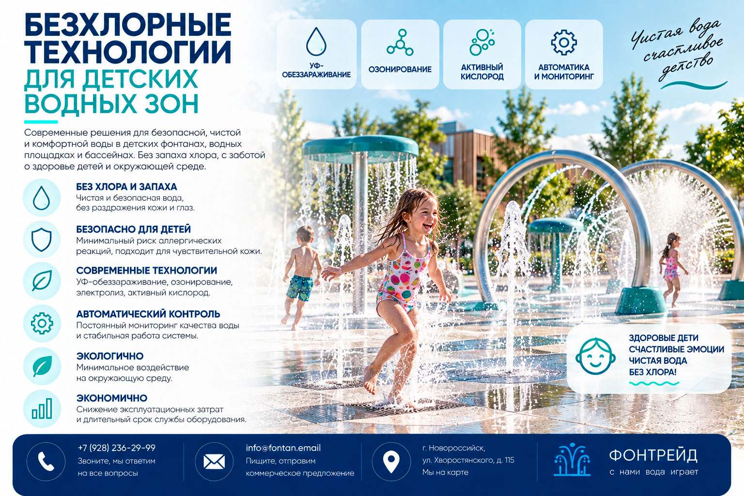 Безхлорные технологии для детских водных зон 2 Безхлорные технологии для детских водных зон
