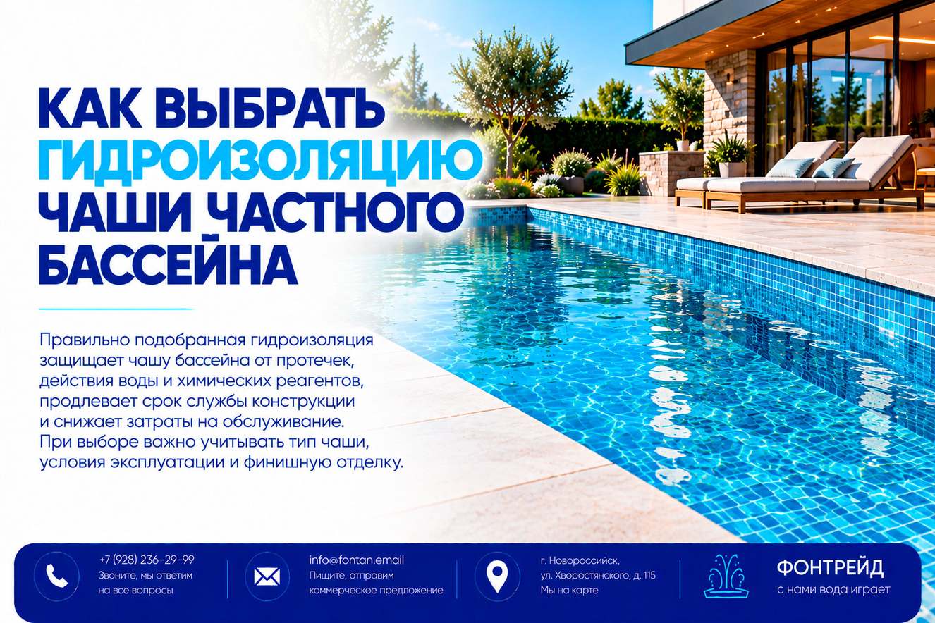 Как выбрать гидроизоляцию чаши частного бассейна 2 Как выбрать гидроизоляцию чаши частного бассейна